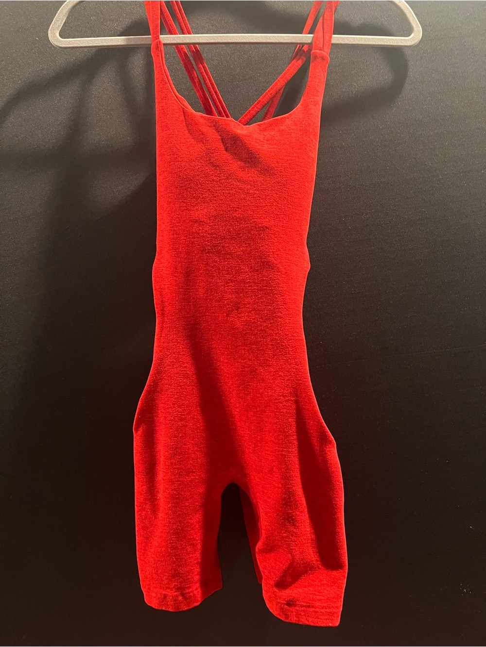 Bombshell Sportswear Red Strappy Romper
